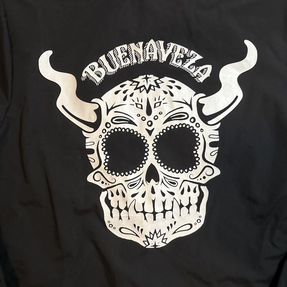 Stone Brewing Buenaveza Mens S‎ Rain Windbreaker Trench-Style Black Jacket Rare - Picture 7 of 7